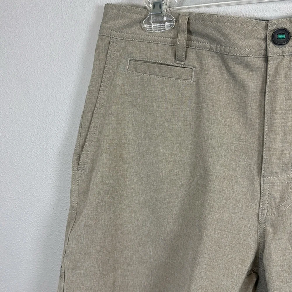 Linksoul golf Tan Flat Front Shorts‎ Lightweight Casual